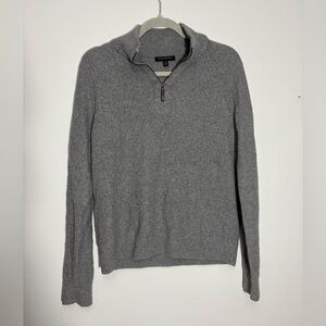 Banana Republic Men's Gray Zip-Up Sweater